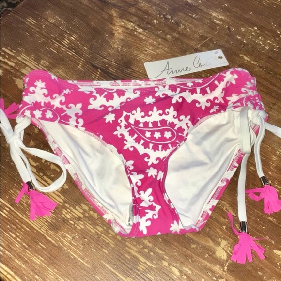 Anne Cole Alex Solid side Tie Swim bottom - Picture 2 of 4